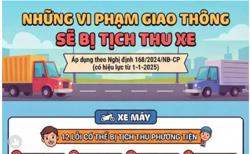 Những lỗi vi phạm giao thông nào sẽ bị tịch thu xe?