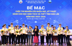 164 dự án đoạt giải tại Cuộc thi nghiên cứu khoa học, kỹ thuật dành cho học sinh THCS và THPT tỉnh Đắk Lắk