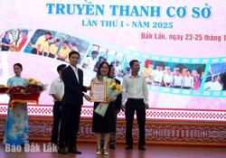 UBND xã Krông Bông đạt giải Nhất tập thể Liên hoan Truyền thanh cơ sở tỉnh Đắk Lắk lần thứ I - năm 2025