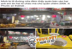 Thực hư thông tin ăn 2 tô cháo bị "chặt chém" 200.000 đồng