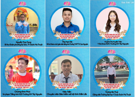 Đắk Lắk có 6 cá nhân được tuyên dương "Thanh niên tiên tiến làm theo lời Bác" toàn quốc 