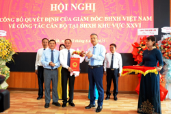 Ông Trần Mạnh Toàn được bổ nhiệm giữ chức Giám đốc BHXH khu vực XXVI