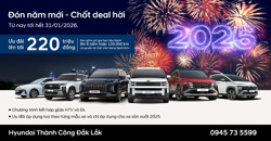 THÁNG 1 ƯU ĐÃI "ĐÓN NĂM MỚI - CHỐT DEAL HỜI" LÊN TỚI 220 TRIỆU