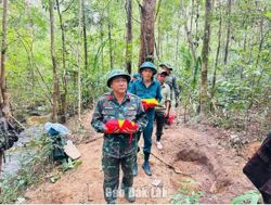 Quy tập 2 hài cốt liệt sĩ tại dãy núi Chư Yang Sin
