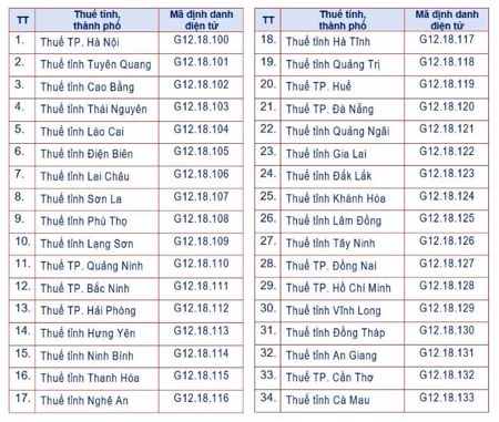 Cơ quan thuế các cấp dùng mã định danh điện tử mới từ tháng 10/2026