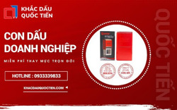 Khắc dấu tròn công ty nhanh chính xác giao trong ngày - Khắc Dấu Quốc Tiến