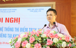 Triển khai hệ thống truy xuất nguồn gốc sầu riêng khu vực Tây Nguyên