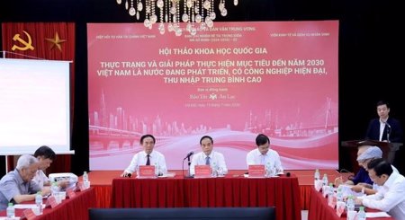 Mục tiêu và khát vọng đến năm 2030, Việt Nam là nước đang phát triển, có công nghiệp hiện đại, thu nhập trung bình cao