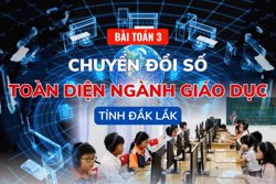 Bài toán 3: Chuyển đổi số toàn diện ngành giáo dục tỉnh Đắk Lắk