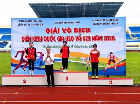 Lê Thị Tuyết giành huy chương Vàng Giải vô địch điền kinh quốc gia U20 và U23