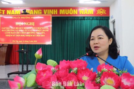 Phường Phú Yên gặp mặt cán bộ được quy hoạch các chức danh lãnh đạo