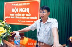 Đồng Xuân khen thưởng 5 cá nhân dũng cảm cứu người bị đuối nước trên sông