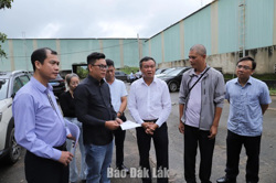 Phó Chủ tịch UBND tỉnh Đào Mỹ kiểm tra tiến độ triển khai Cụm công nghiệp Hòa Sơn