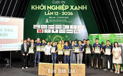 Đắk Lắk có 2 dự án vào Vòng chung kết Cuộc thi Khởi nghiệp xanh toàn quốc năm 2026