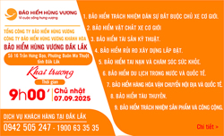 Khai trương Văn phòng Công ty Bảo hiểm Hùng Vương Khánh Hòa tại Đắk Lắk