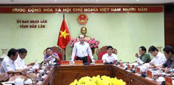 UBND tỉnh thông qua các nội dung trình kỳ họp HĐND tỉnh