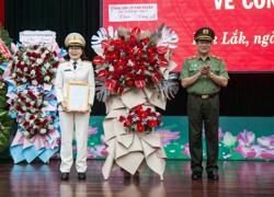 Thiếu tướng Nguyễn Thị Xuân làm Phó giám đốc Công an tỉnh Đắk Lắk