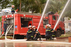 Đảm bảo an toàn phòng cháy chữa cháy tại Lễ hội Cà phê Buôn Ma Thuột lần thứ 8