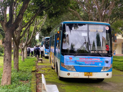“Chuyến xe tình nguyện” hỗ trợ đưa đón thí sinh miễn phí
