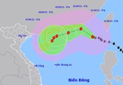 Bão số 3 giật trên cấp 17, liên tục đổi hưởng di chuyển