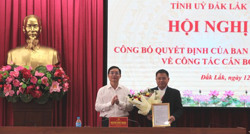 Đồng chí Trần Trung Hiển giữ chức vụ Trưởng Ban Nội chính Tỉnh ủy