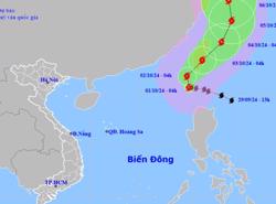 Bão Krathon giật trên cấp 17 đi vào Biển Đông