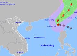 Siêu bão Krathon giật hơn cấp 17 trên Biển Đông có ảnh hưởng đến Việt Nam?