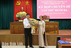 Kỳ họp Chuyên đề lần thứ Mười ba HĐND tỉnh khóa X: Bầu bổ sung Ủy viên UBND tỉnh khóa X, nhiệm kỳ 2021 - 2026