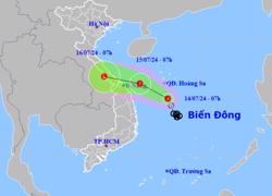 Áp thấp nhiệt đới hướng vào khu vực Đà Nẵng - Quảng Ngãi