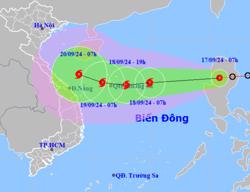 Áp thấp nhiệt đới di chuyển rất nhanh, sẽ vào Biển Đông thành bão số 4, mưa rất to